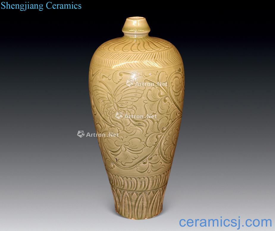 yuan Abundant shoulder hand-cut mei yao state kiln bottles