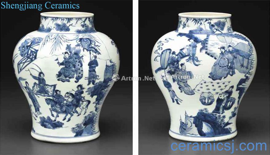 The qing emperor kangxi "women general of Yang family" figure canister