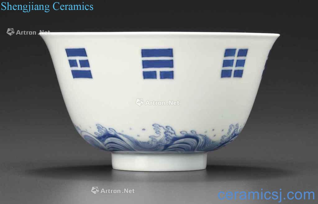 The qing emperor kangxi Blue and white gossip grain 盌