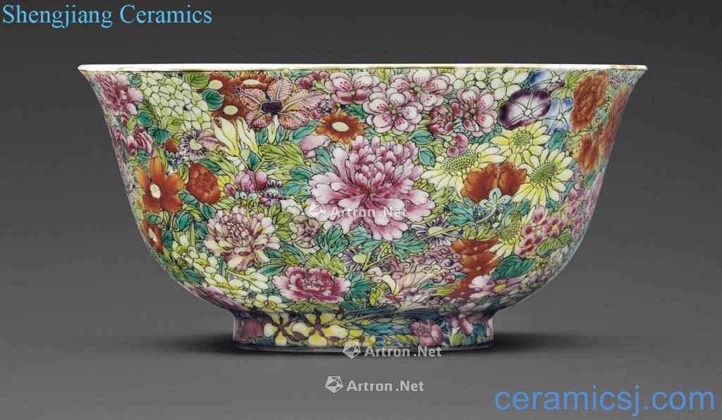 Qing jiaqing pastel 盌 decorative pattern