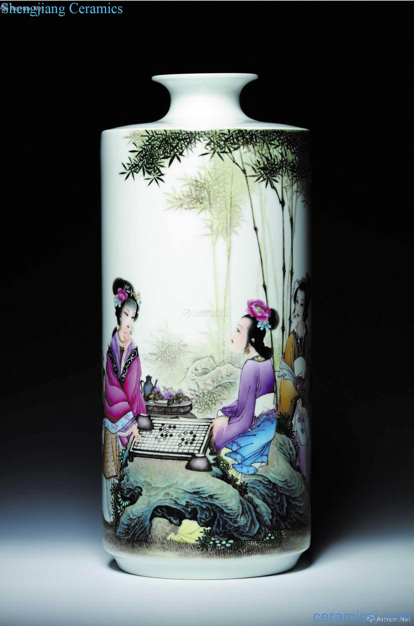 Zhong-ping jiang Right as zhong-ping jiang "ladies" famille rose porcelain