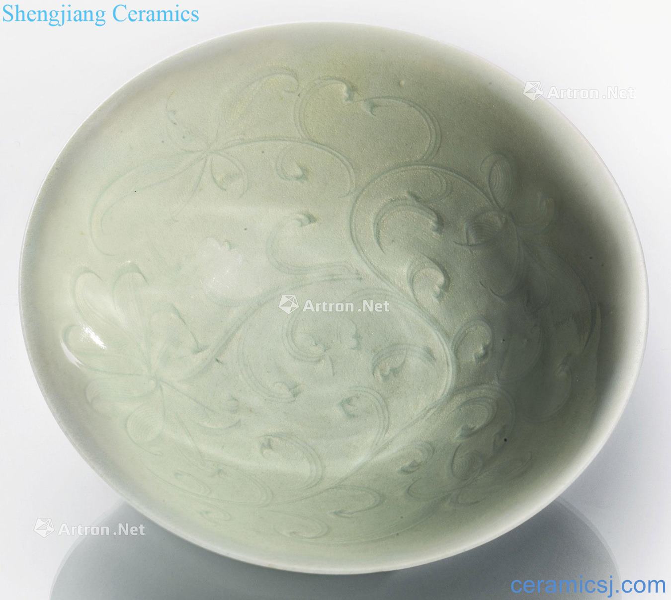 The song dynasty Green white lotus pattern 盌