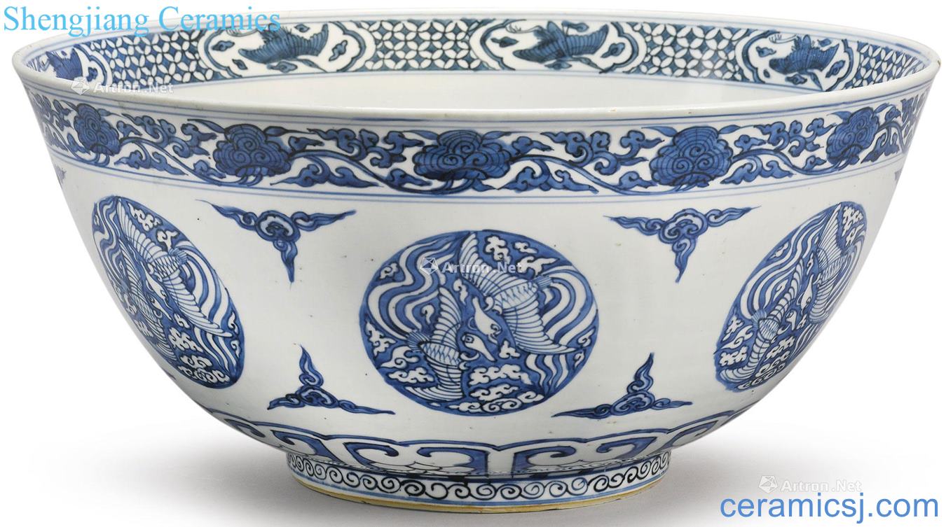 Ming jiajing Blue and white grain big 盌
