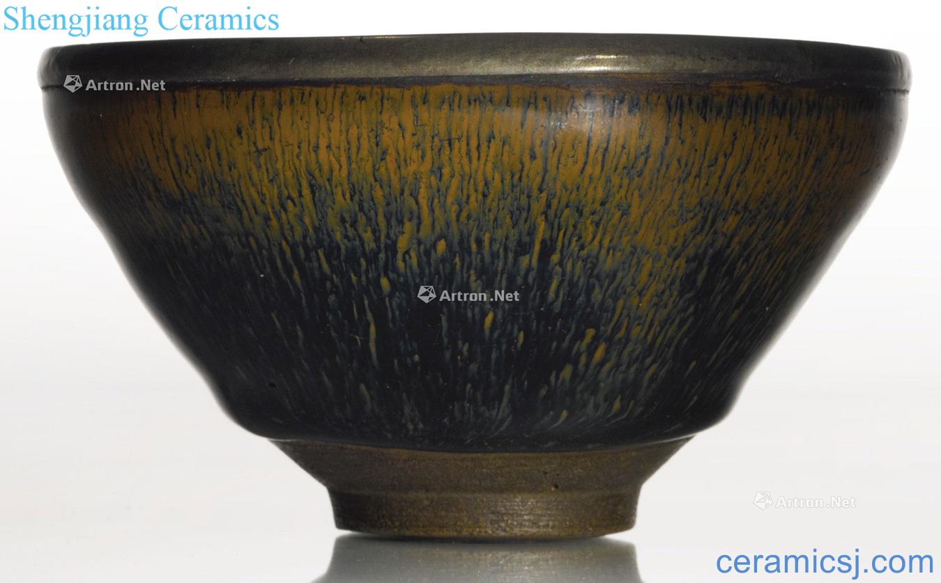 The southern song dynasty To build kilns black glaze TuHao 盌