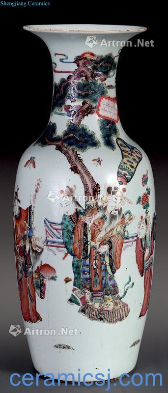 Pastel reign of qing emperor guangxu bottle