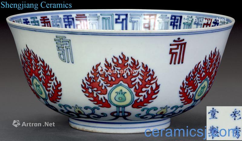 Clear color bucket Sanskrit big bowl