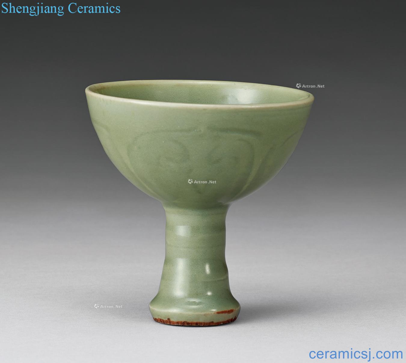 Ming Celadon dark moment ruyi grain cup at once