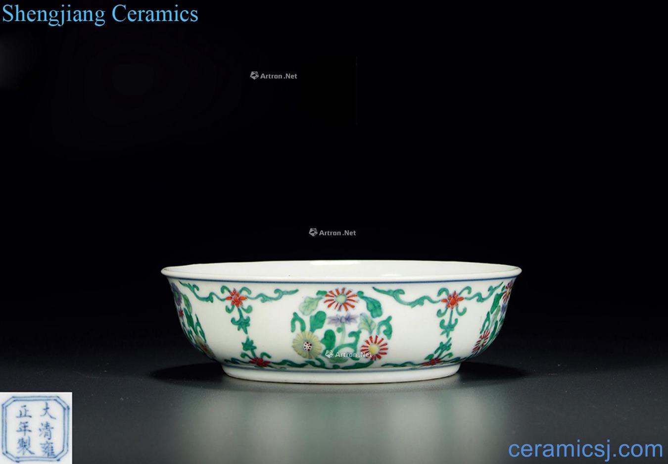 Qing dou CaiTuan pattern bowl