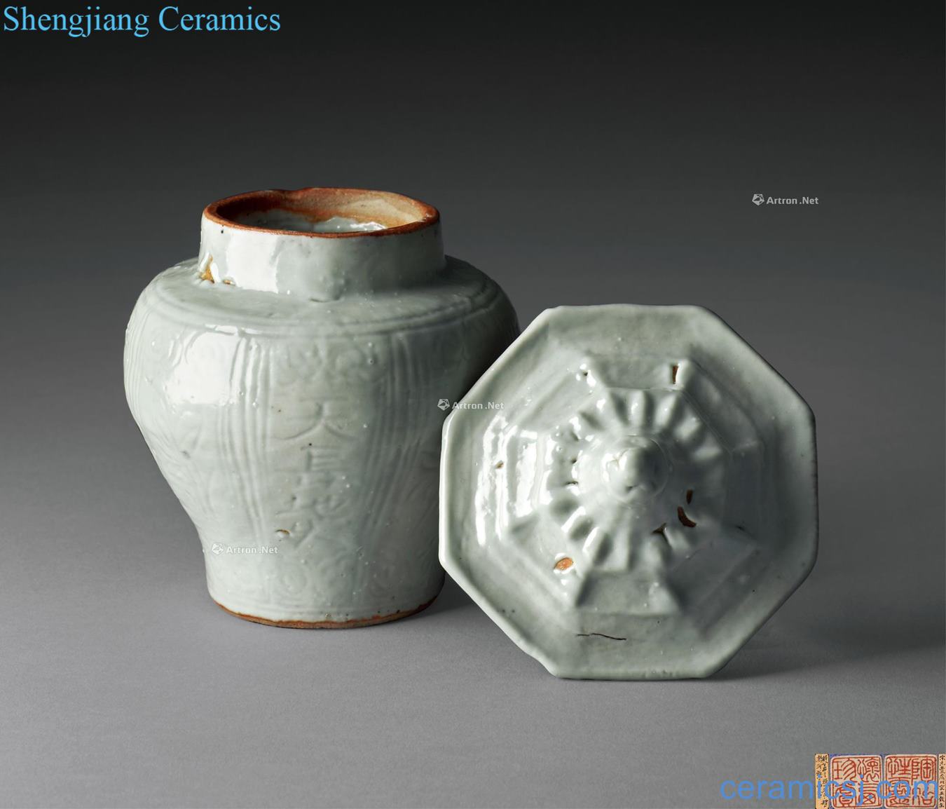 In the song dynasty state kiln grain cover the pot