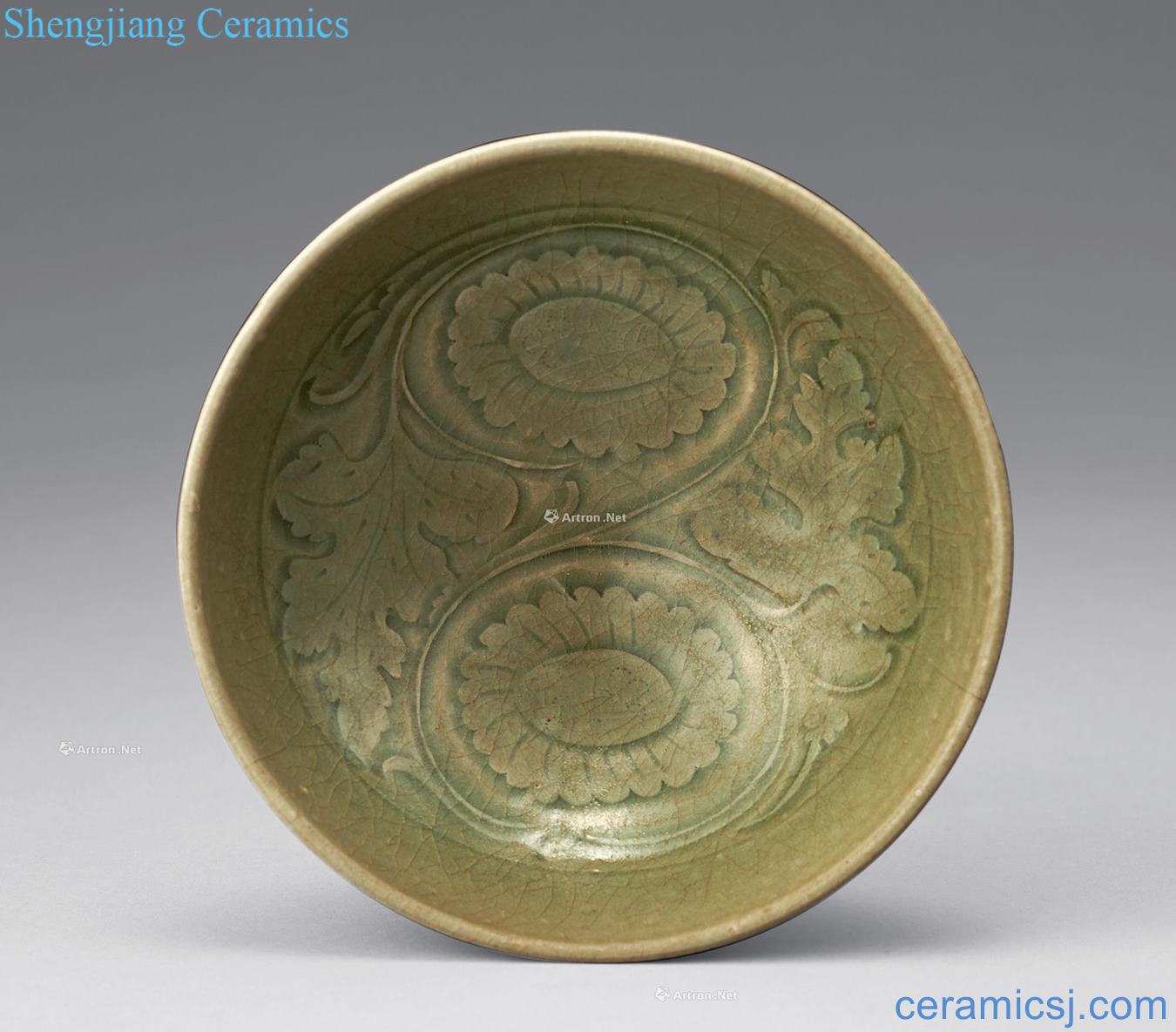 gold Yao state kiln carved bowl
