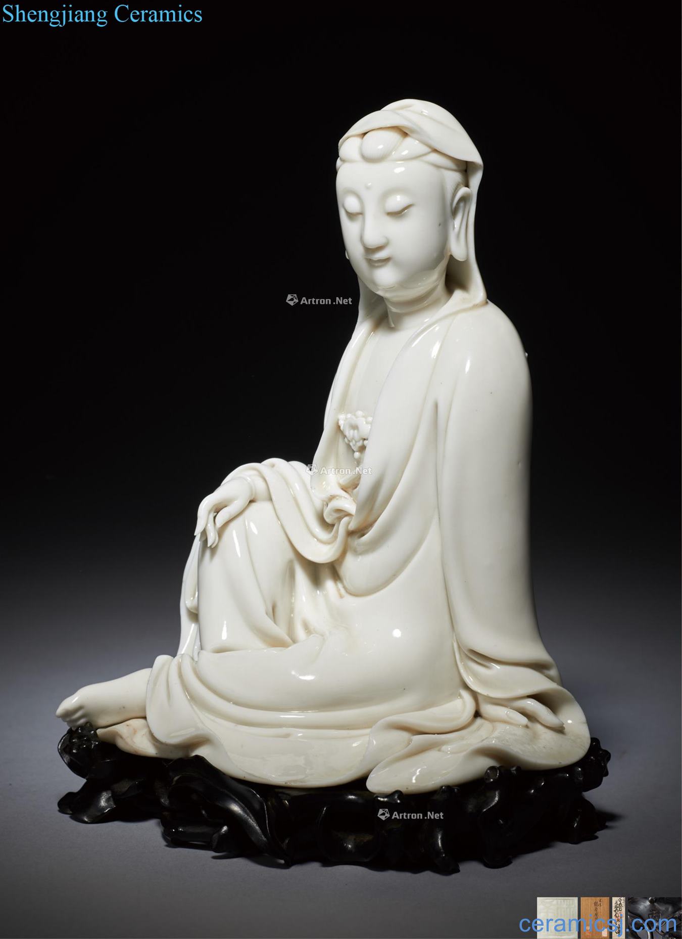 The late Ming dynasty Dehua white porcelain guanyin cave