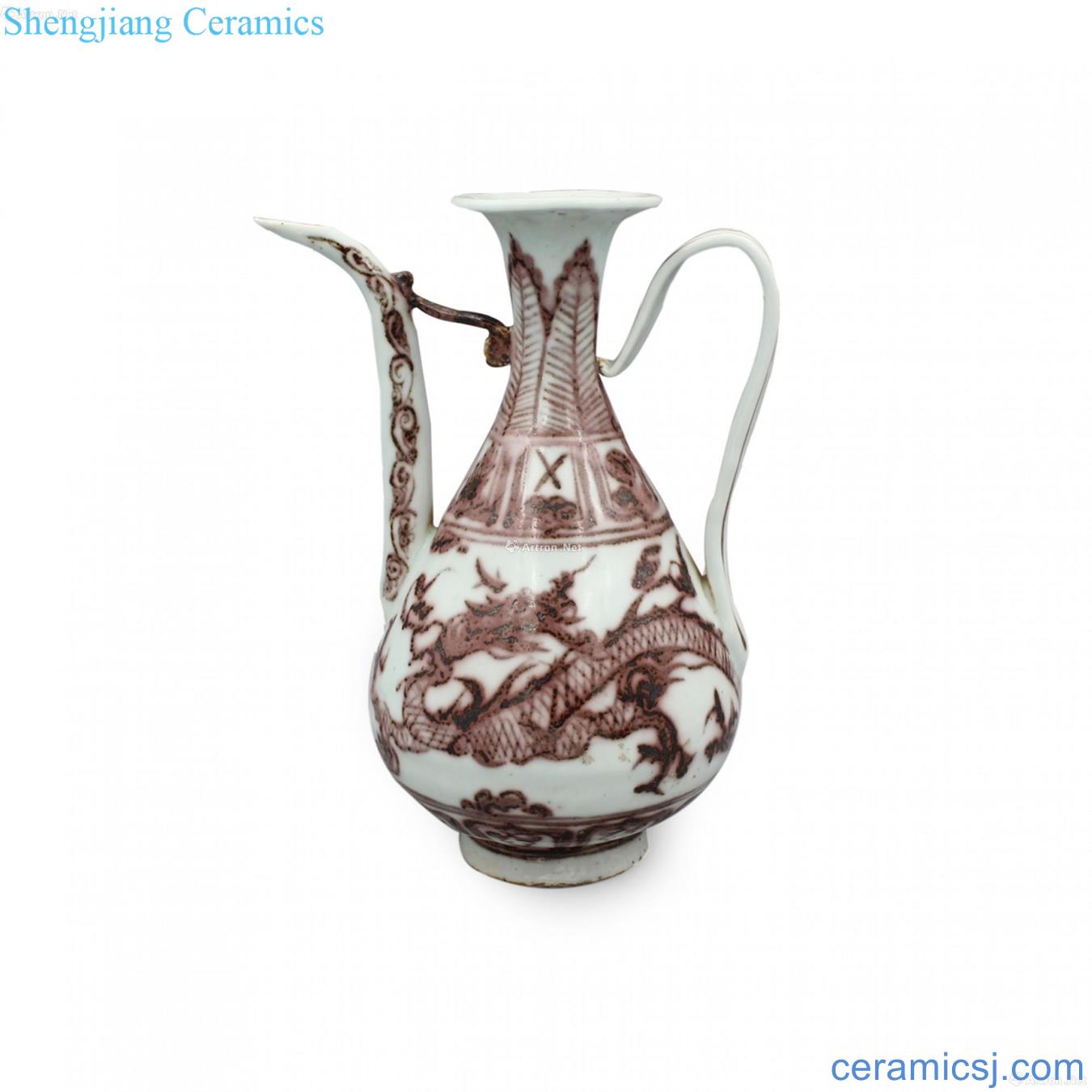 Ewer youligong red dragon grain