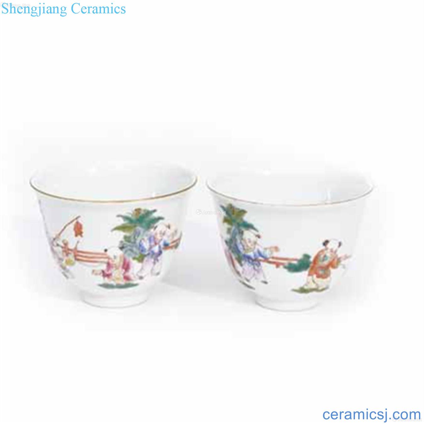 Qianlong YingXiWen bell cup