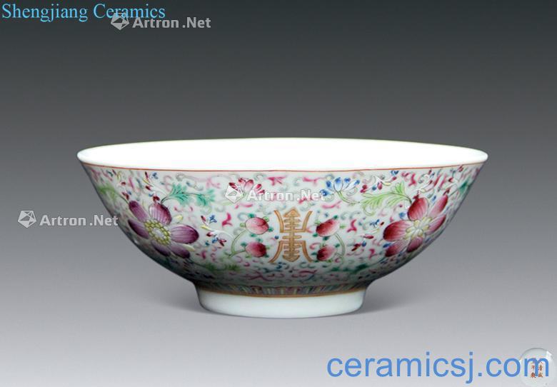 Clear pastel flower bowls