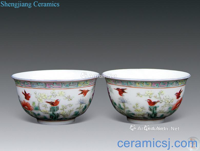 Qing powder enamel bowls (a)
