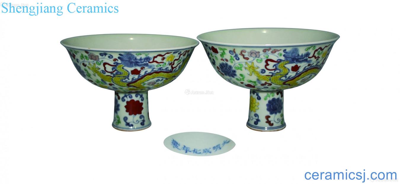 Ming chenghua bucket footed bowl