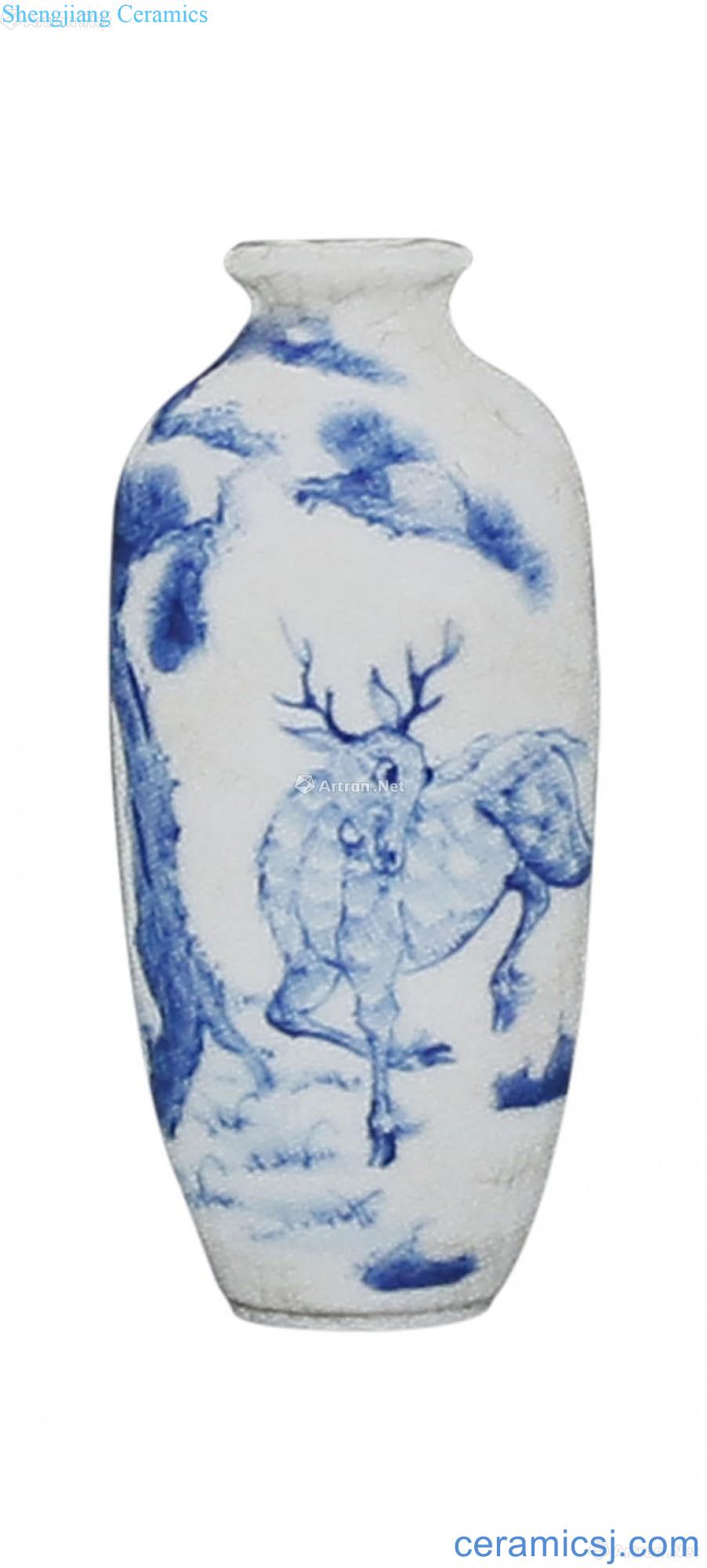 Blue and white deer loose grain pipes