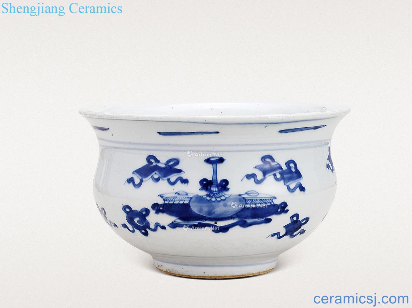 Qing dynasty Blue and white sweet WenXiangLu