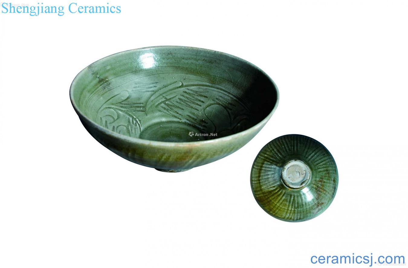 The kiln green glaze bowls