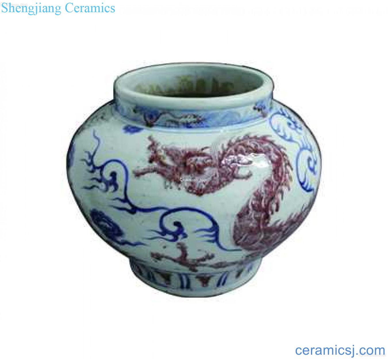 Blue and white youligong jug