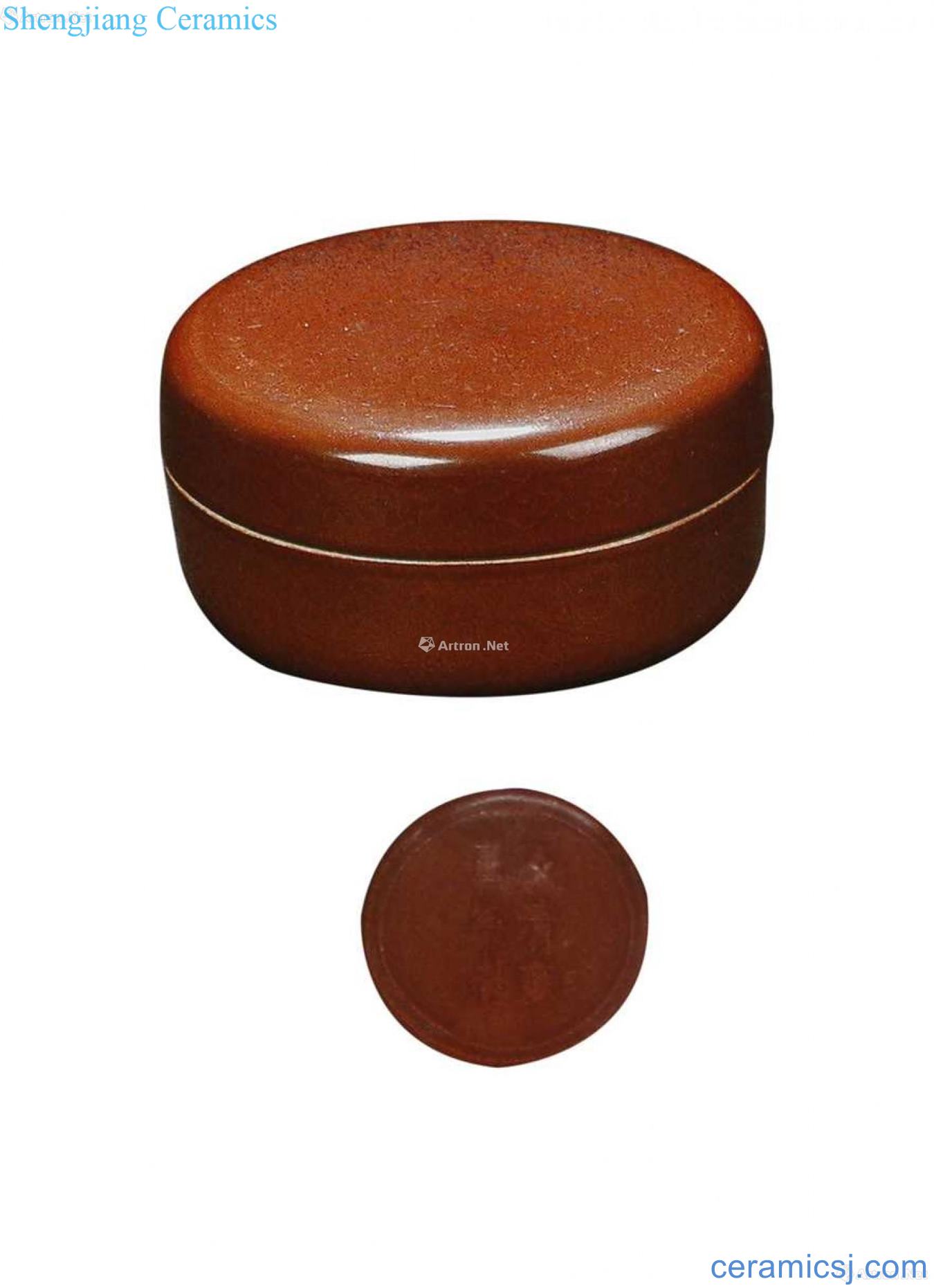 Zijin glaze rust moire cover box