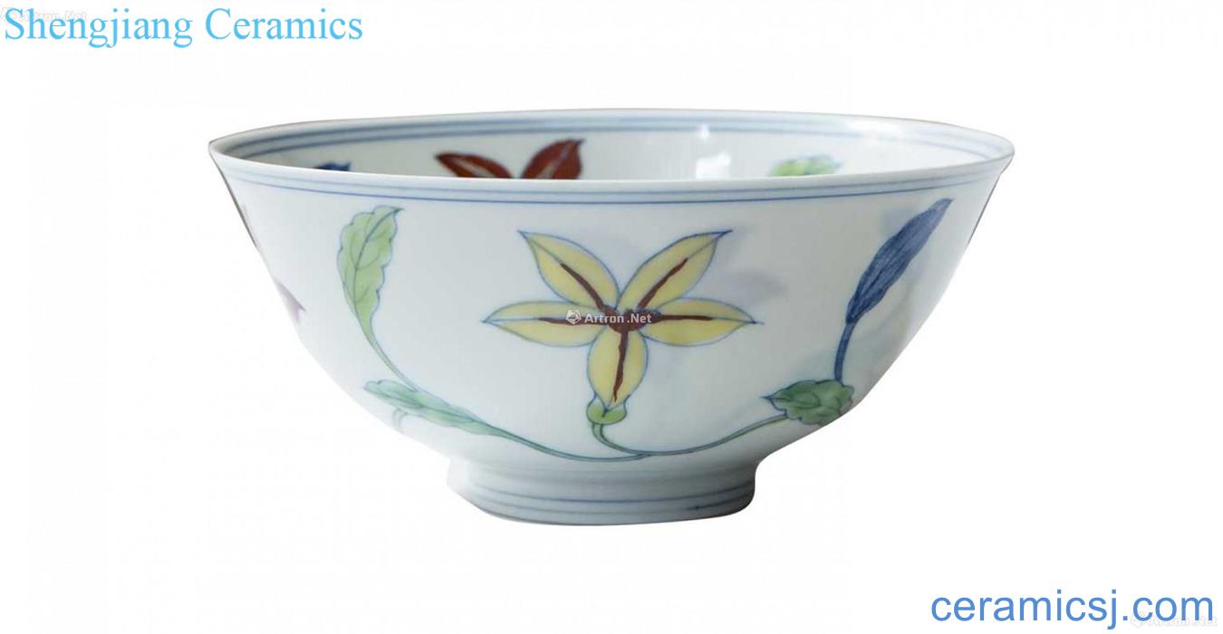Bucket color decorative pattern gardenia palace bowl