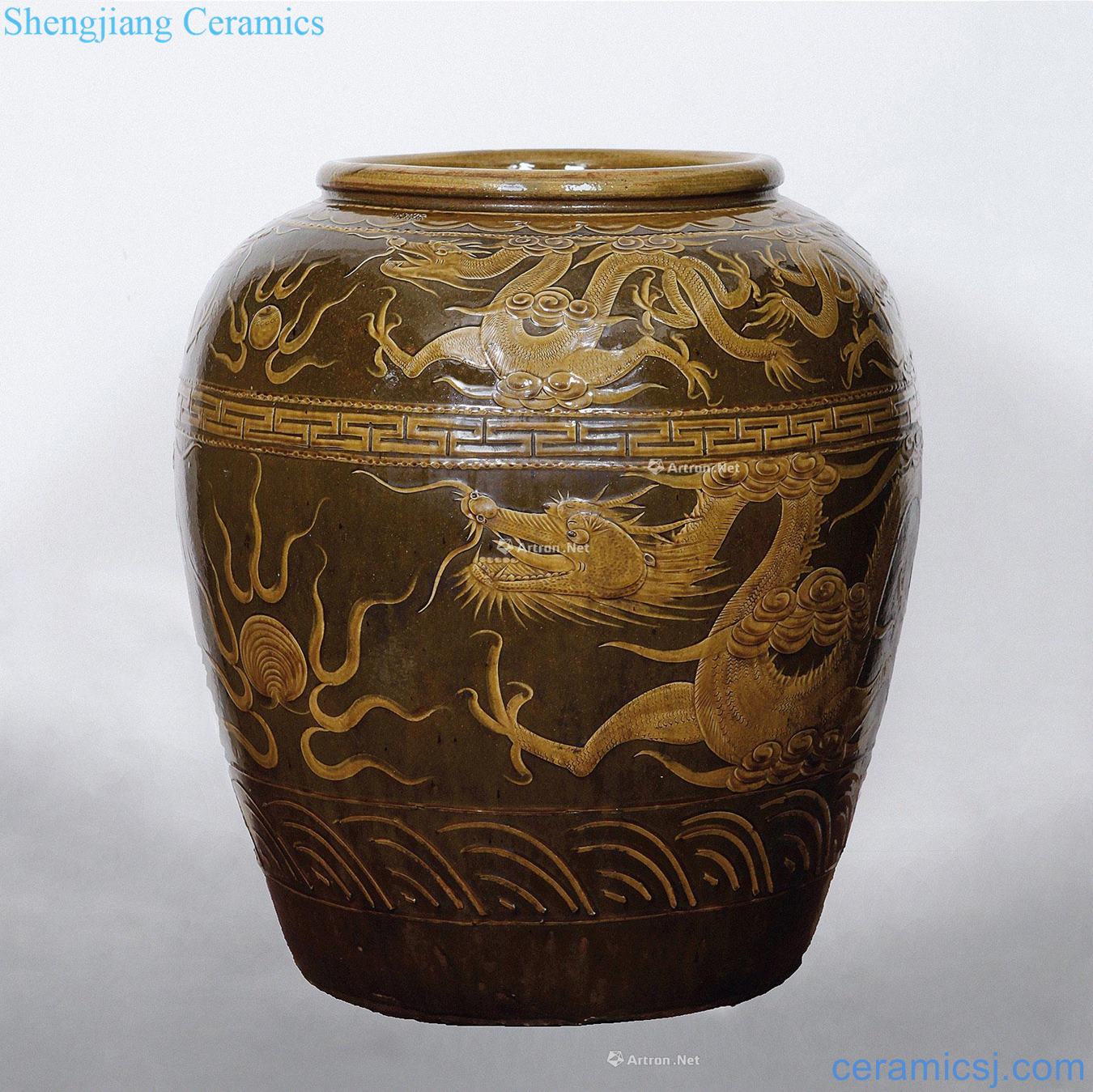 Ming dragon cylinder