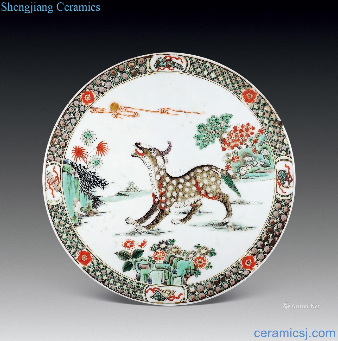 Qing guangxu Benevolent porcelain plate