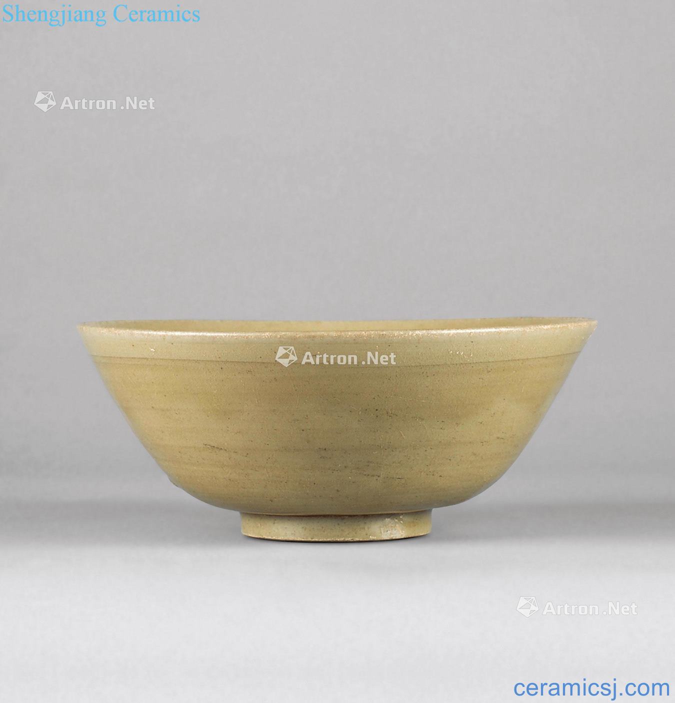 The song dynasty Flowers deep kiln green-splashed bowls