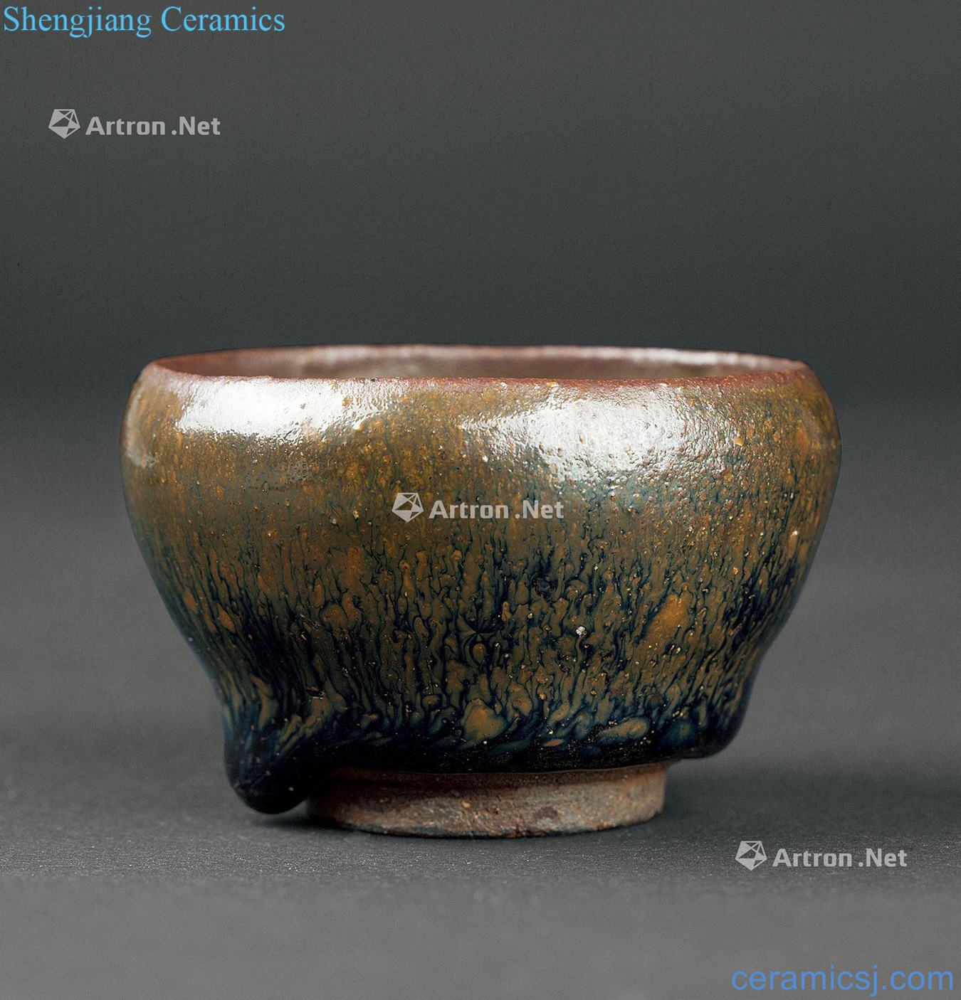 The song dynasty to build kilns TuHao temmoku cup