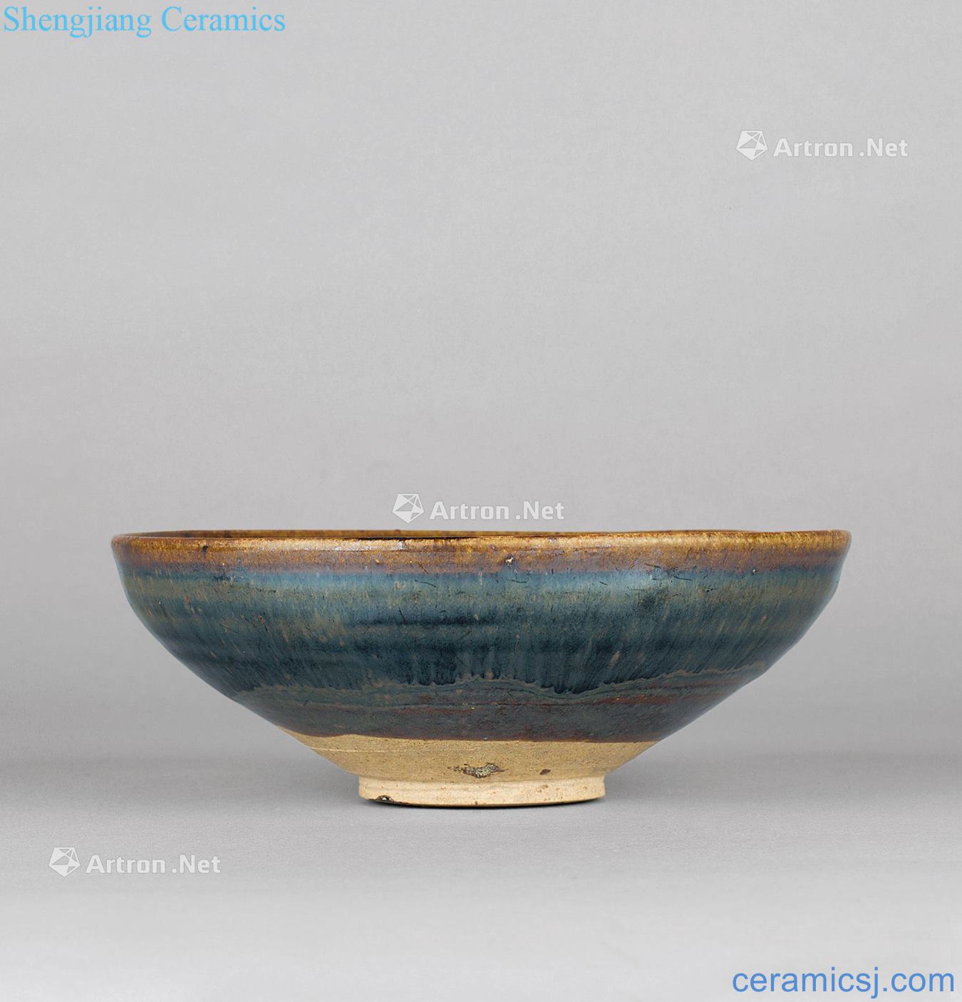 Gold - yuan Jizhou kiln brown spot temmoku bowl