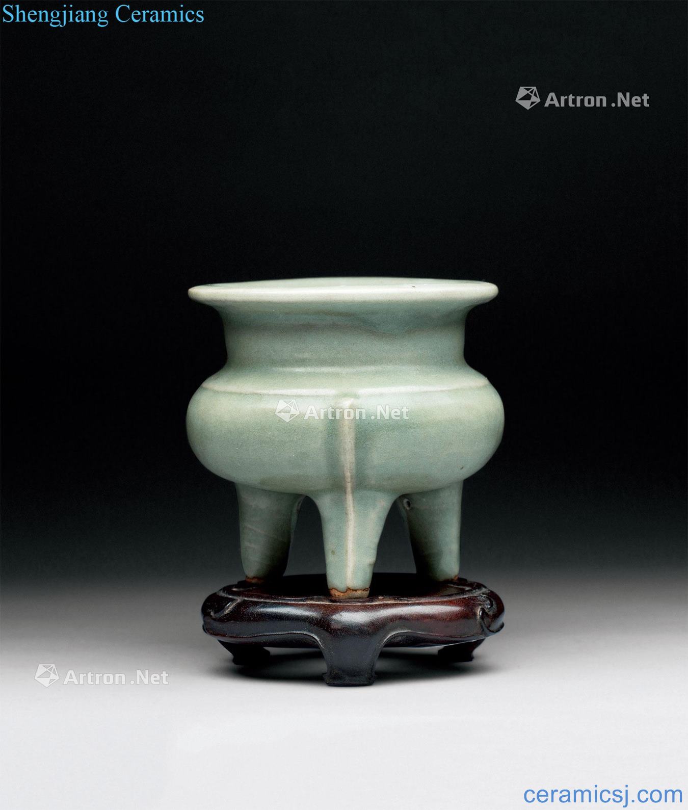 The song dynasty longquan celadon by incense burner