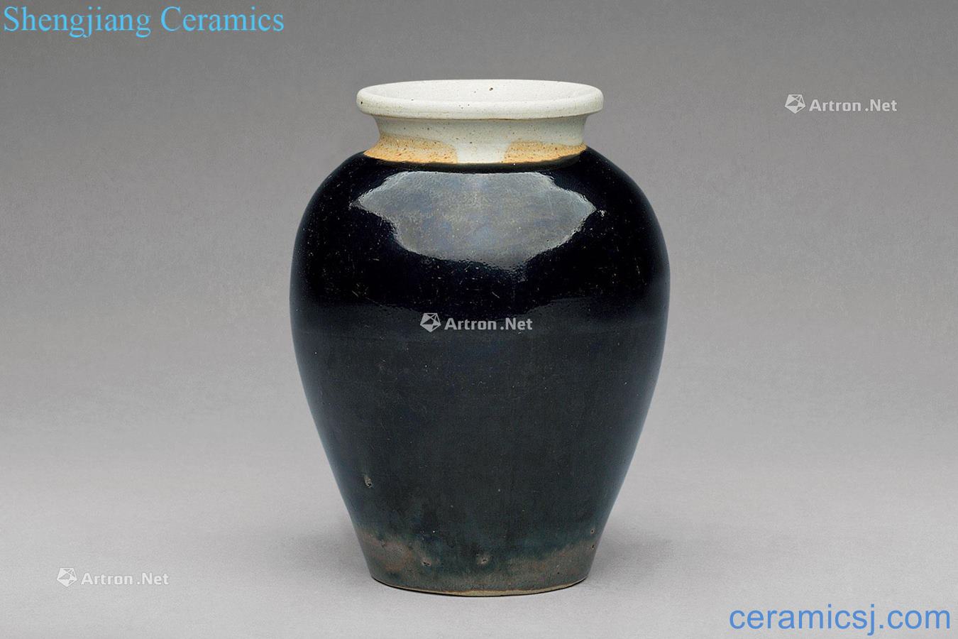 The song dynasty black glaze canister