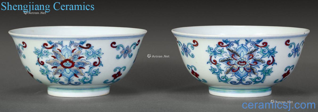 Qing bucket CaiTuan flower bowl (2)