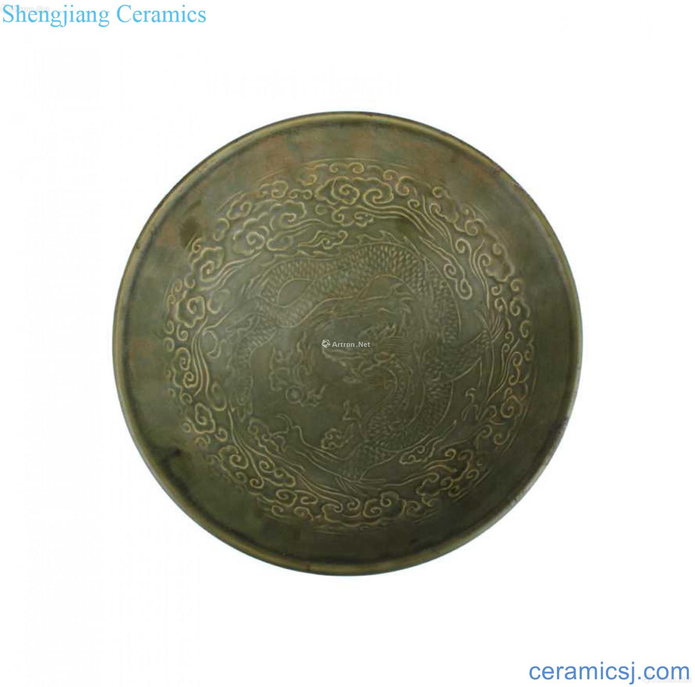 Yao state kiln carved YunLongWen bowl