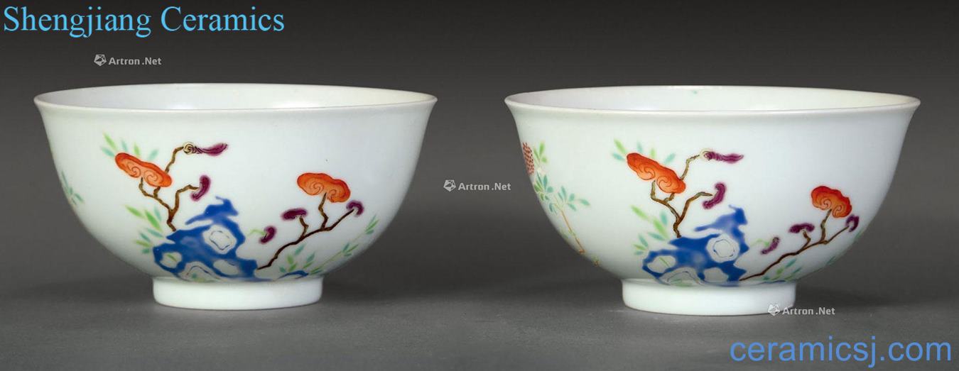 In late qing dynasty Pastel Shi Lingzhi bowl hole (2)