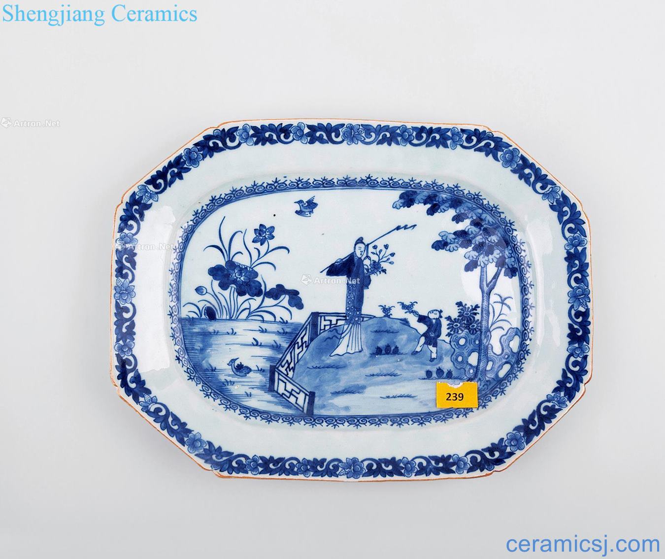 Qing qianlong character figure to disk