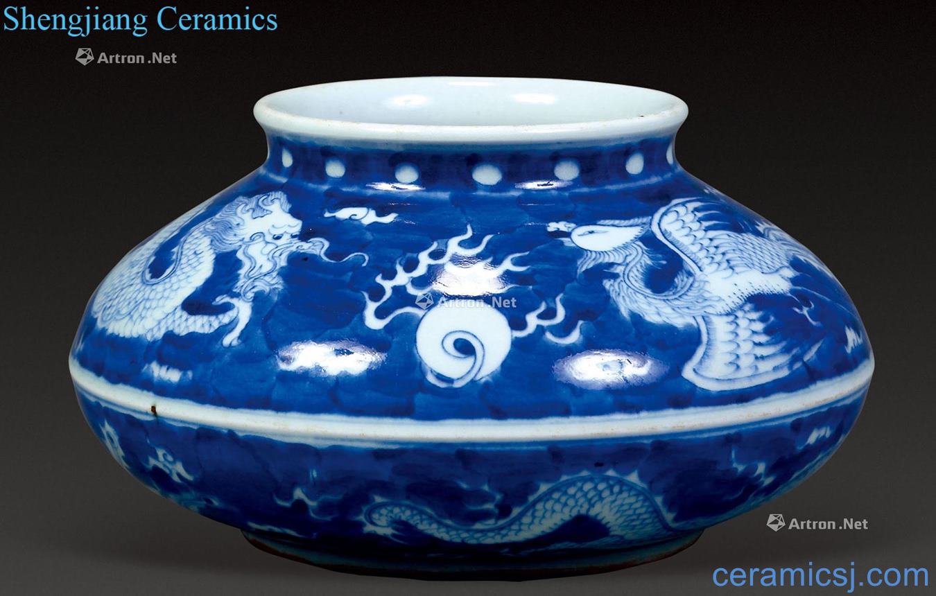 qing Blue and white longfeng wash