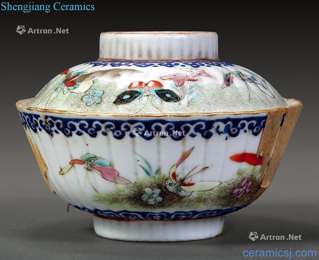 Pink butterfly tattoo reign of qing emperor guangxu tureen