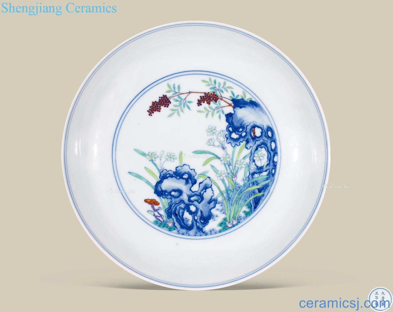 Qing yongzheng dou ling xian birthday plate