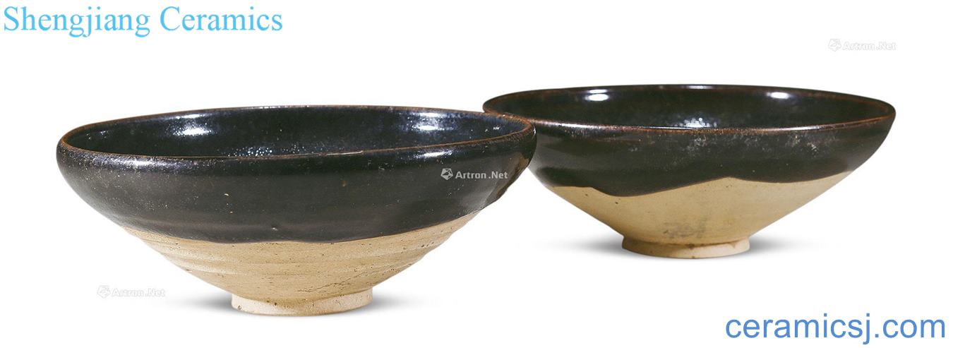 yuan (a) black glaze bowls