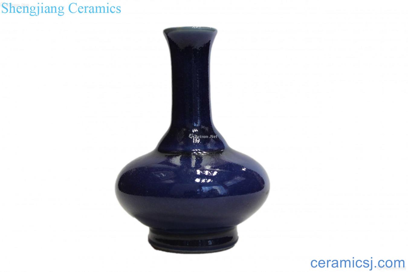 Ji blue glaze of the reward bottle