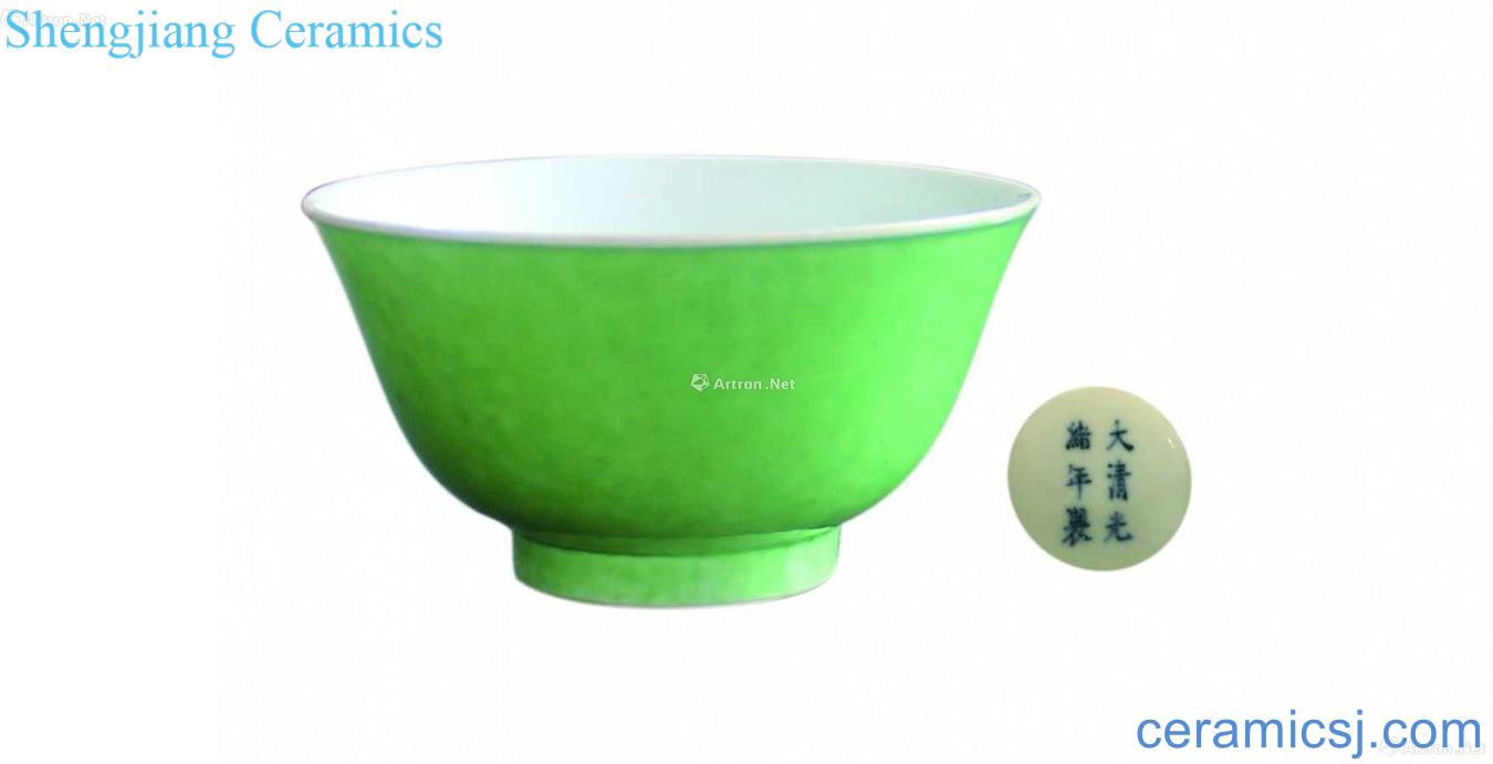 Green glaze bowls