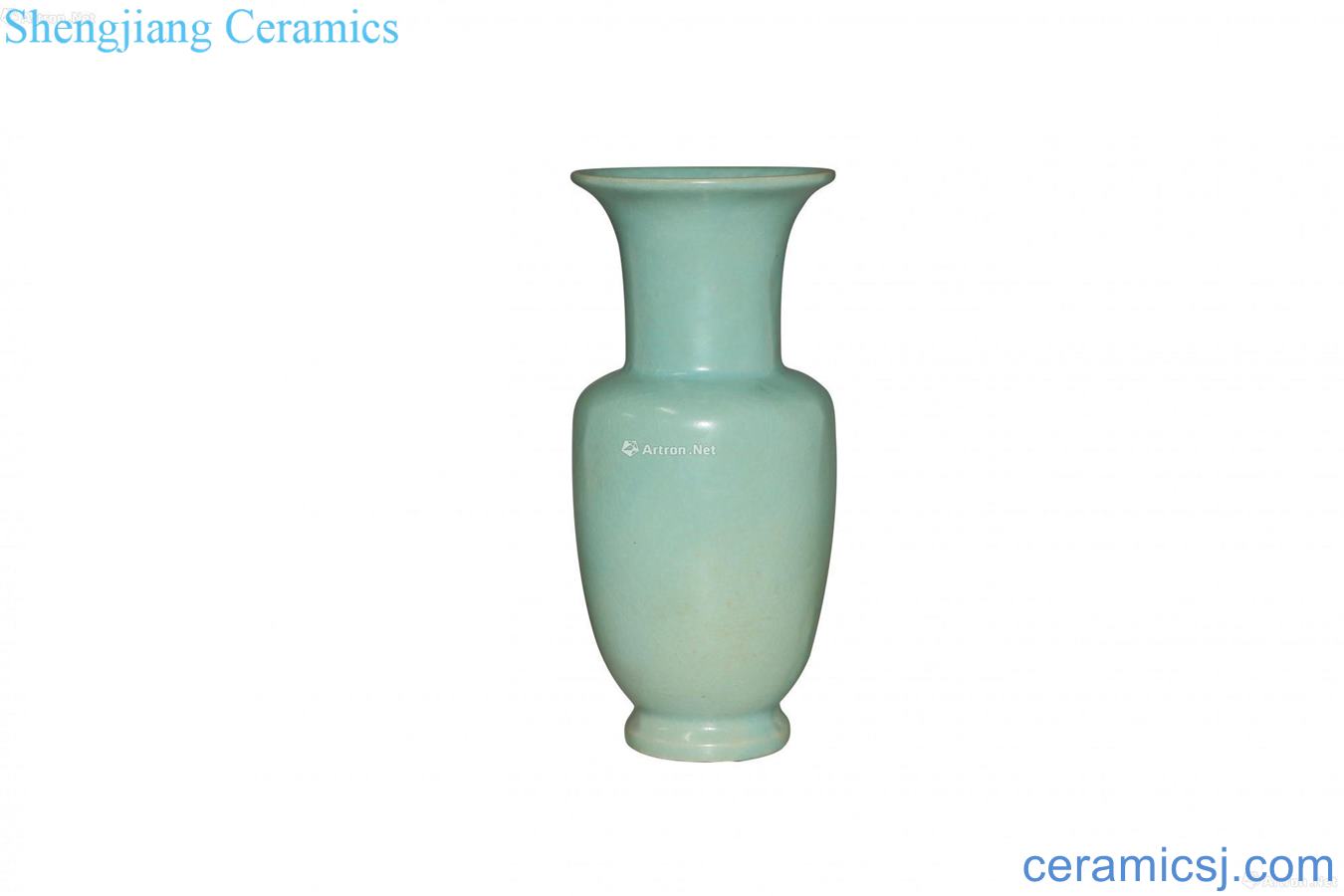 The azure glaze mouth bottle