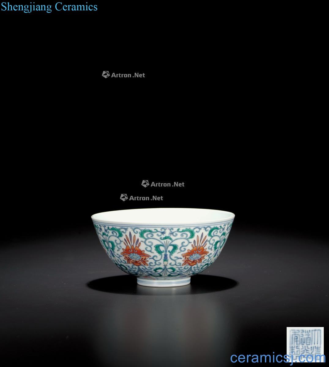 Qing, bucket color treasure phase pattern bowl