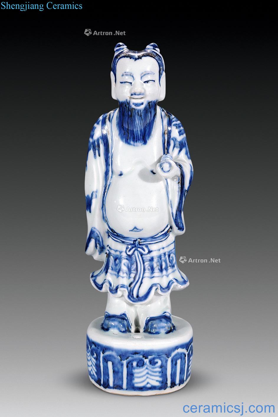 Ming Blue and white name like the eight immortals