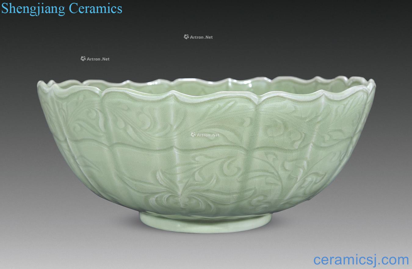 in Longquan passionflower dark the eight immortals petals bowl