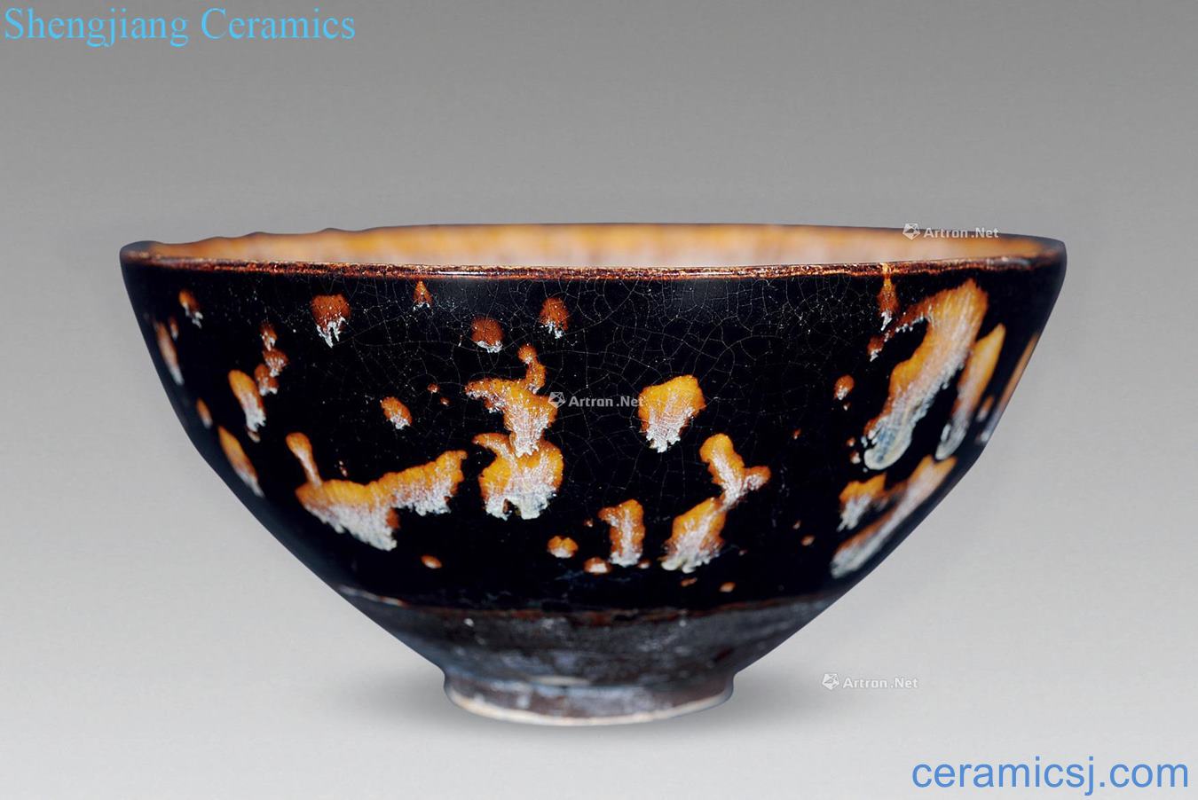 The song dynasty Jizhou kiln clip to offer them the double phoenix