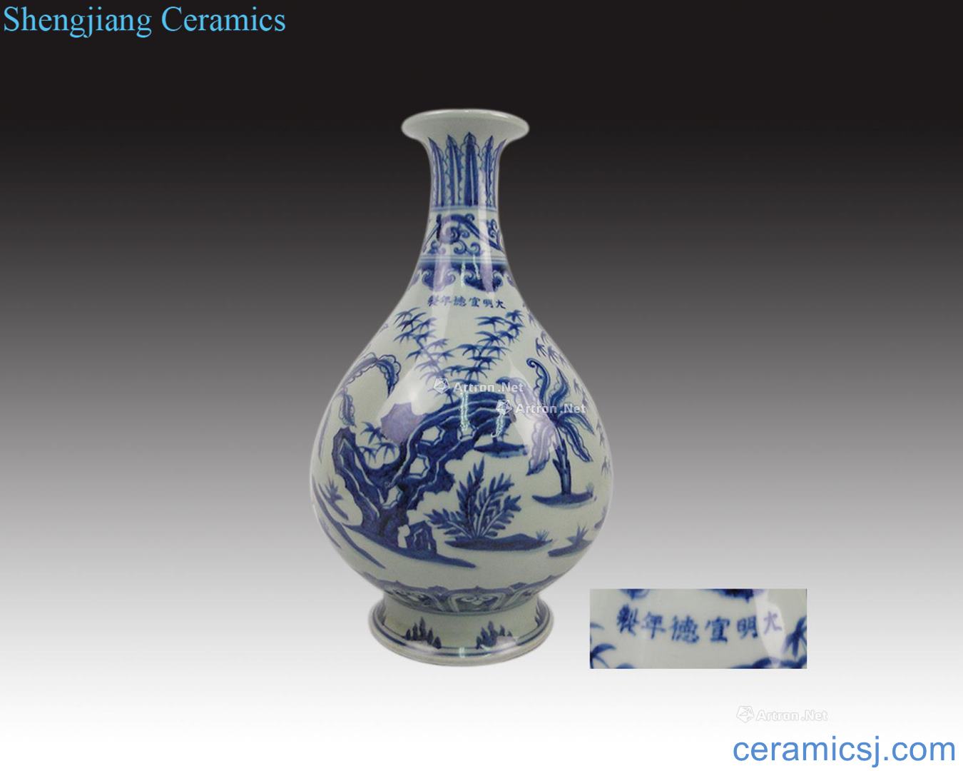 In the Ming dynasty "da Ming xuande years" okho spring bottle