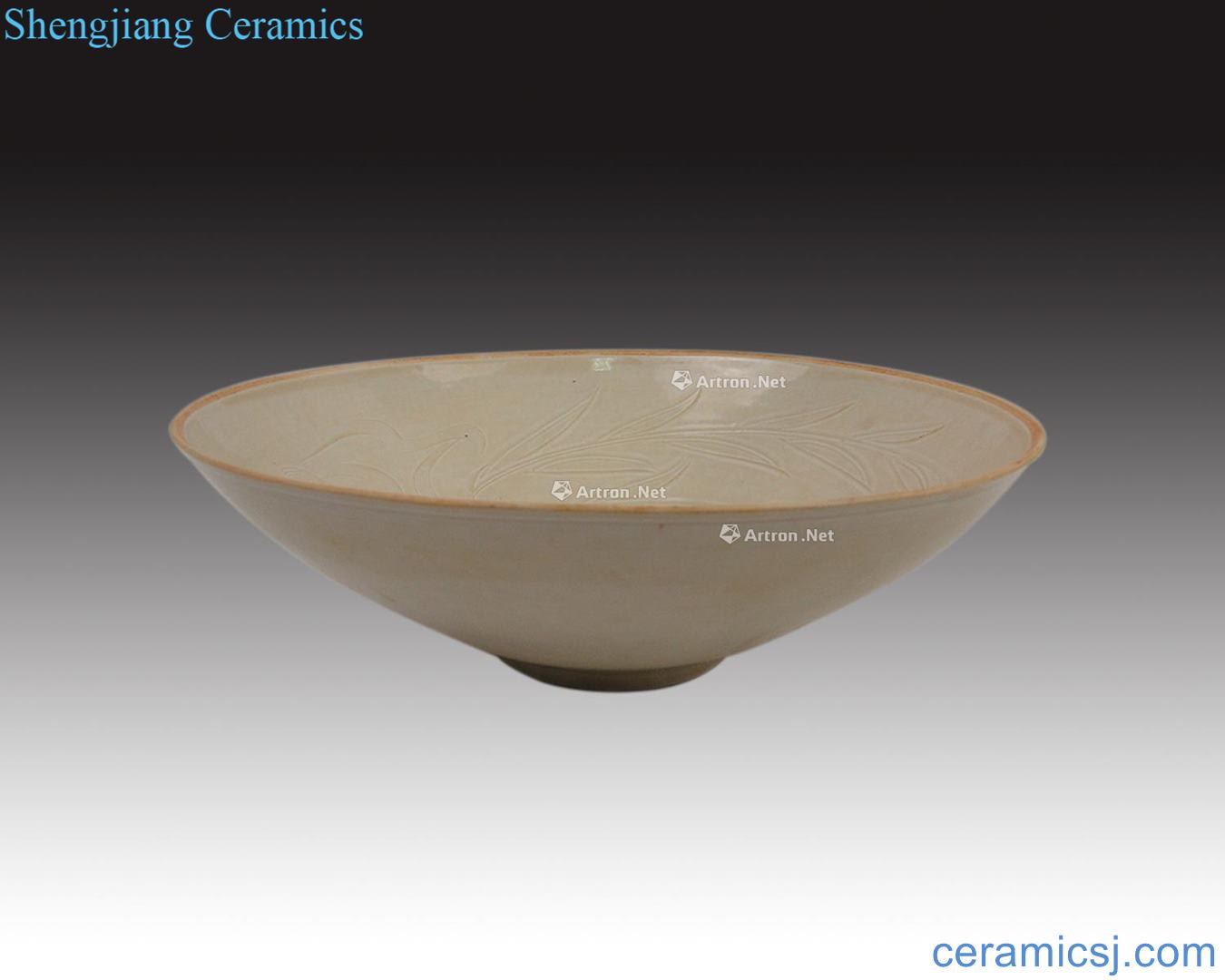 The song dynasty kiln dark groove hat to bowl